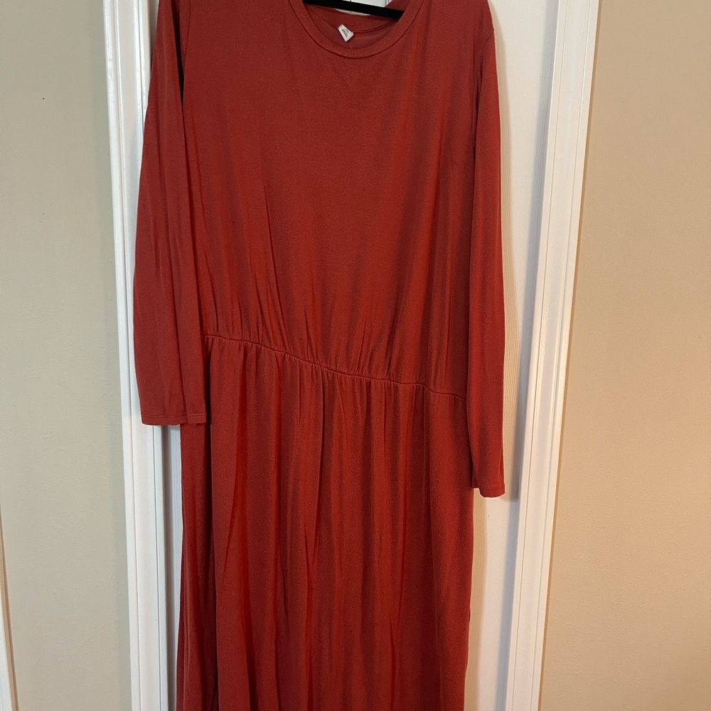 Old Navy Brown Long Sleeve Sundress